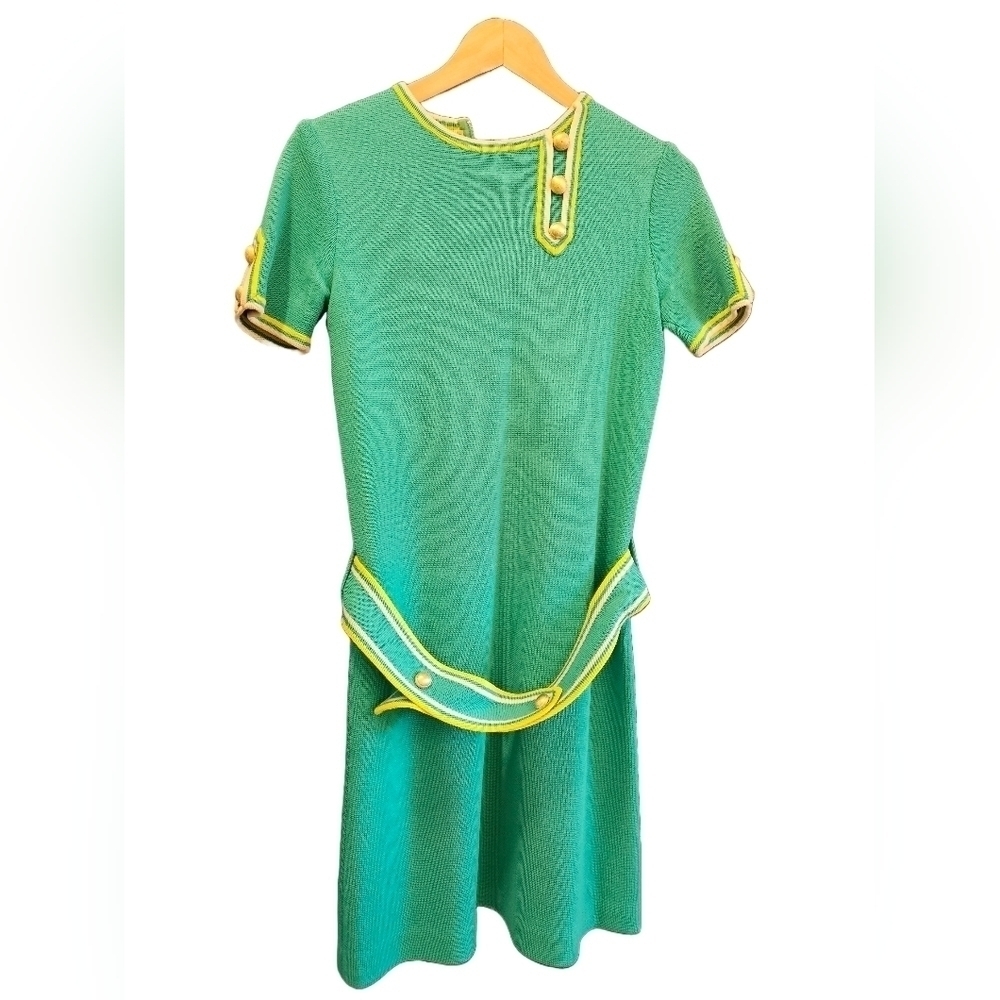 Vintage 60's De Michael aqua dress size 8